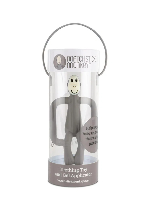 Matchstick Monkey Teething Grey