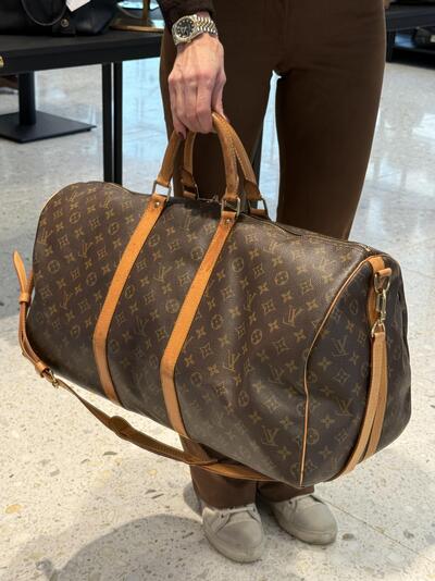 Louis Vuitton Keepall Bandoulieré 55  brun - Louis Vuitton