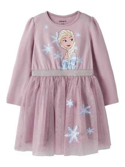 NMFOSIMI FROZEN LS TULLE DRESS  Keepsake Lilac - Name It