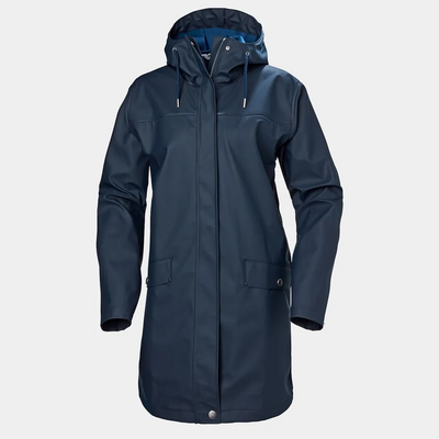 hh Moss Raincoat Dame  navy - Helly Hansen