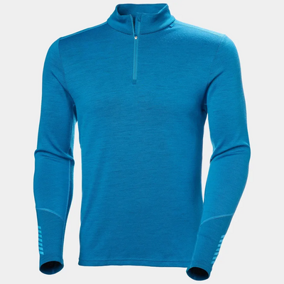 hh LIFA® Merino Midweight Half-Zip Base Layer Herre neptune blue - Helly Hansen
