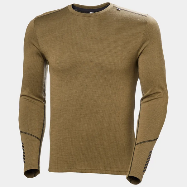 hhLIFA® Merino Midweight Crew Base Layer Herre