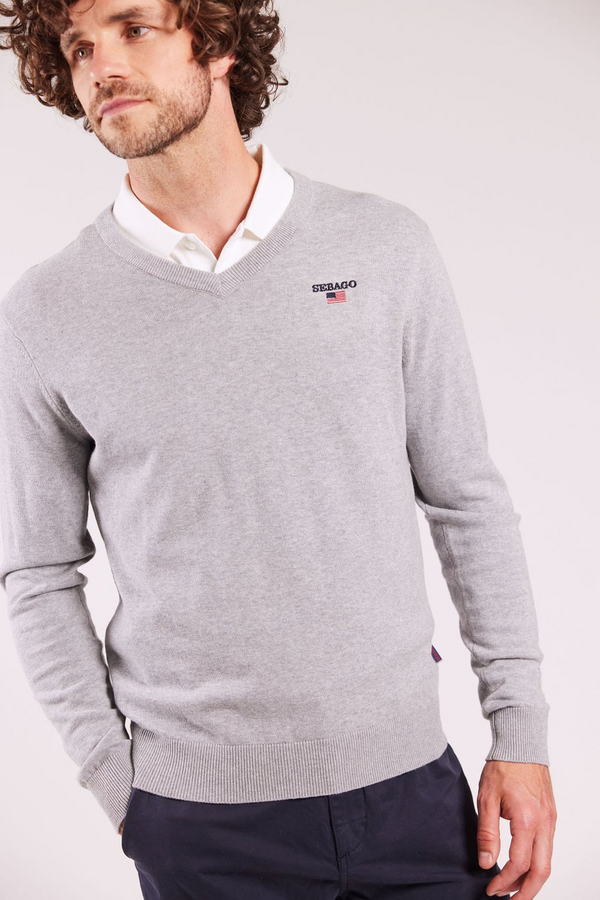 Viktor V-hals i bomull 