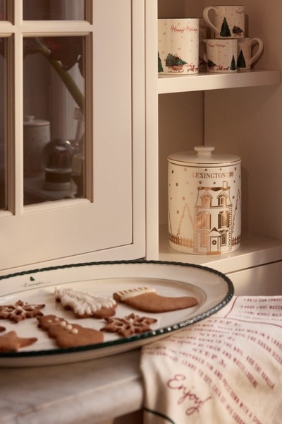 Kakeboks m/Lokk i Steingods  ikke relevant - Lexington