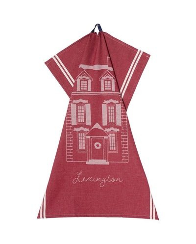 Kjøkkenhåndkle Jul i Økologisk Bomull  Rød/Hvit - Lexington