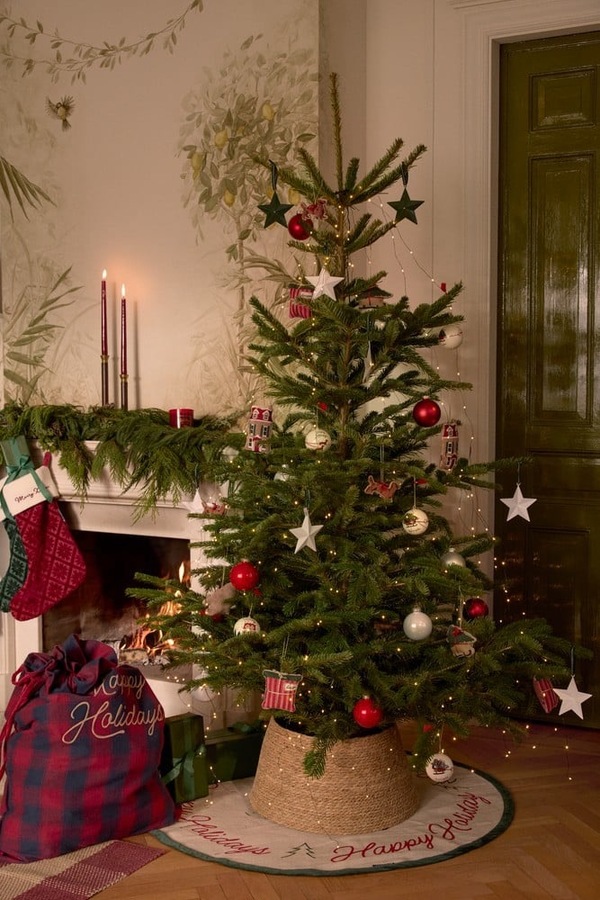 Juletrematte Jute/Bomull D:110cm