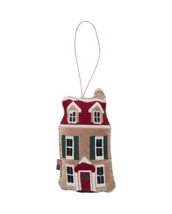 Hus Økologisk Bomullsfløyel Ornament  - Lexington