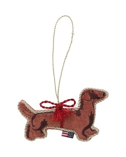 Hund Ornament, Økologisk Bomullsfløyel  - Lexington