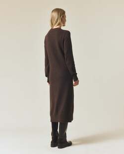 Strikket midikjole med rett passform