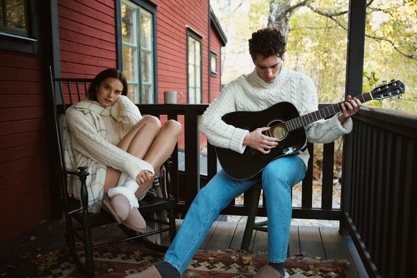 Skjerf i resirkulert ullblanding