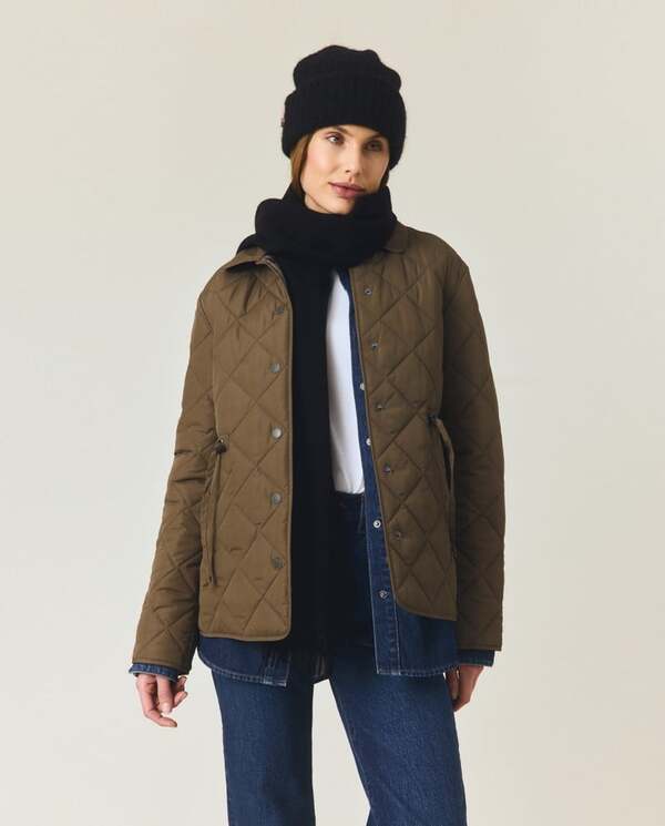 Strikkelue i alpakkablanding