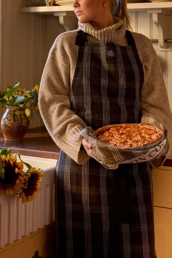 Rutet lin/bommulsforkle