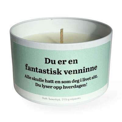 Duftlys  Fantastisk venninne - Happystar
