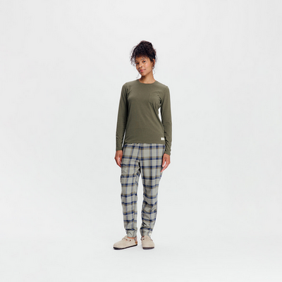 Tufte W Owl Pyjamas Set OLIVE NIGHT - Tufte