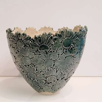 Blomsterpotte, keramikk  Dark Green - Mortensen Design