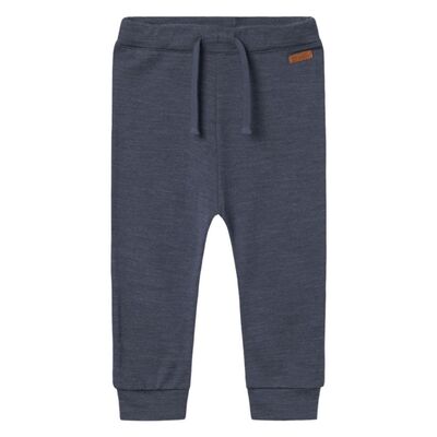 NMMWESSO WOOL SWE PANT Ombre Blue - Name It