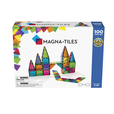MAGNA-TILES® Clear Colours 100 stk MAGNA-TILES  - Liniex