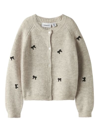 NKFRIFEY LS KNIT CARDIGAN Cement - Name It