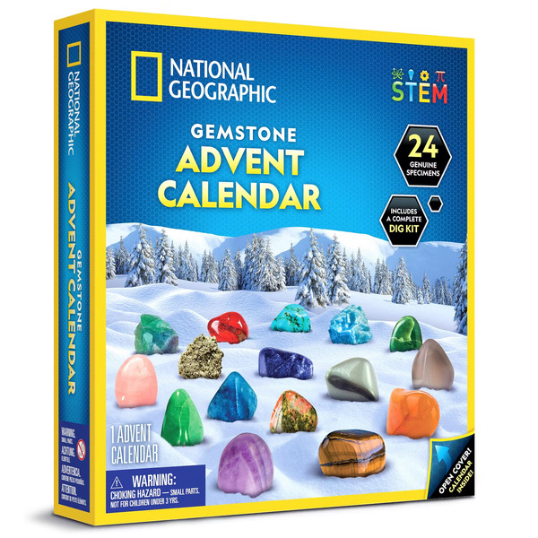 National Geographic 2025 Gemstone Advent Calendar for Kids