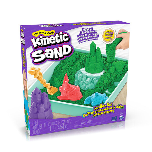 Kinetic Sand Sandbox Set - Grønn