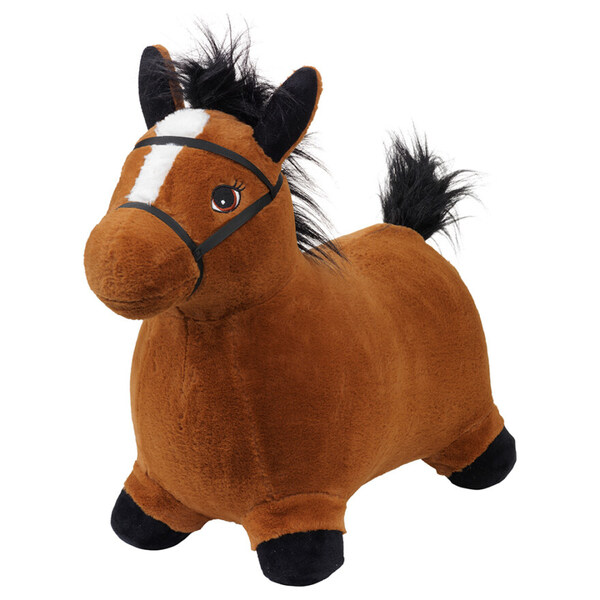 KREA Hop And Bounce Plush Horse - Brown