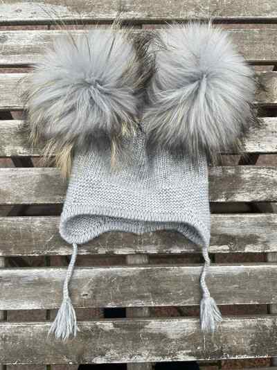 Ull lue 2 dusker og snorer  grå - Guttogpike