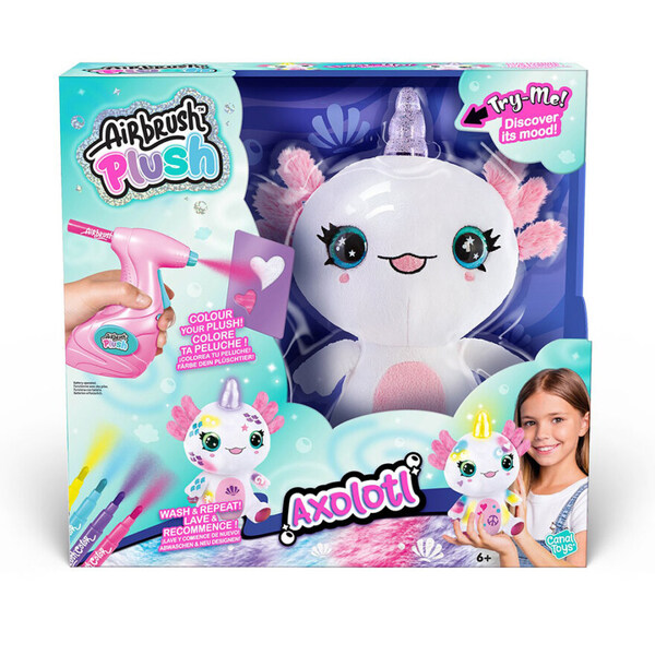 Airbrush Plush Axolotl 20 cm