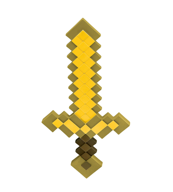 Minecraft Role Play Sword Jubileum Fortryllet Iriserende Gull