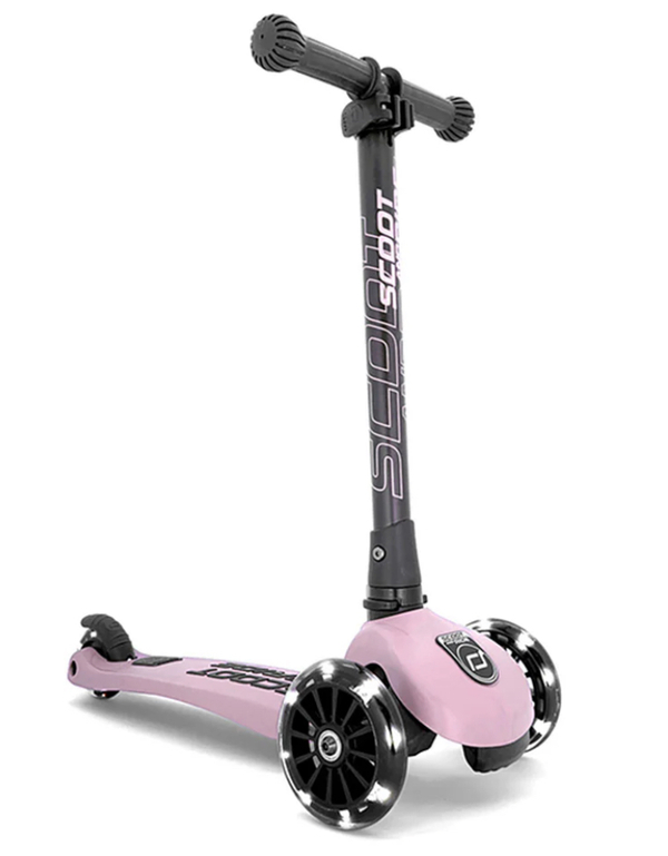 Scoot & Ride Sparkesykkel, Highwaykick 3 LED - Rose 