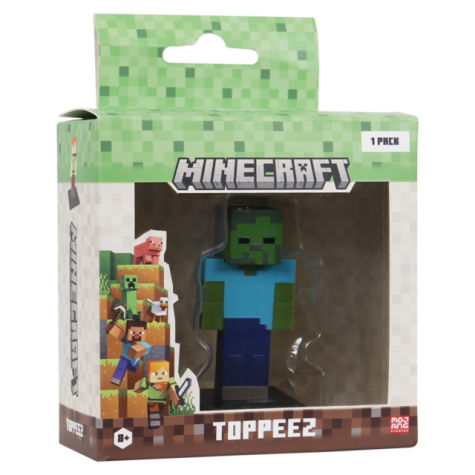 MINECRAFT 3D TOPPEEZ 1 PACK VINDU BOKS