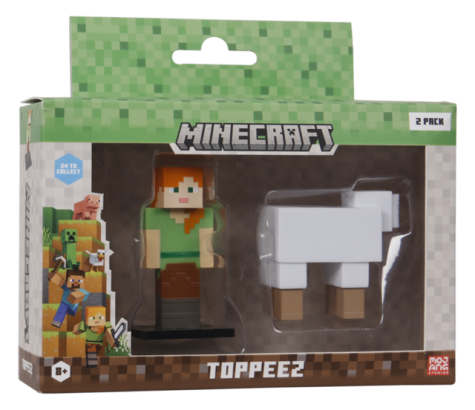 MINECRAFT 3D TOPPEEZ 2 PACK VINDU BOKS