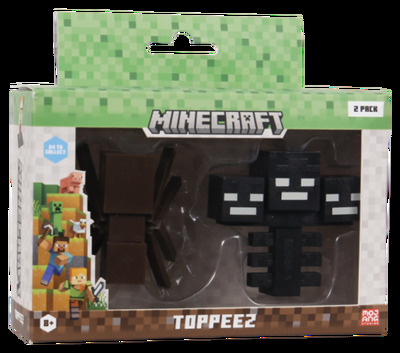 MINECRAFT 3D TOPPEEZ 2 PACK VINDU BOKS topeez - Minecraft