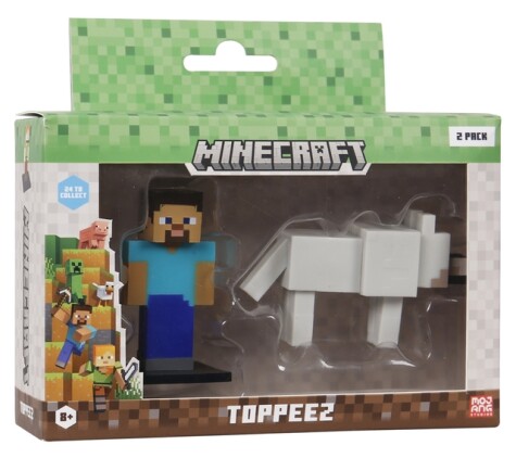 MINECRAFT 3D TOPPEEZ 2 PACK VINDU BOKS