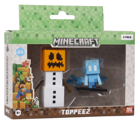 MINECRAFT 3D TOPPEEZ 2 PACK VINDU BOKS