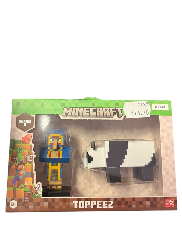 MINECRAFT 3D 6 CM FIGURE 2 PACK WINDOW BOX ASST