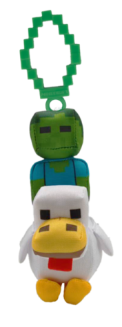 MINECRAFT 13 CM CLIP ON PLUSH ASST CDU