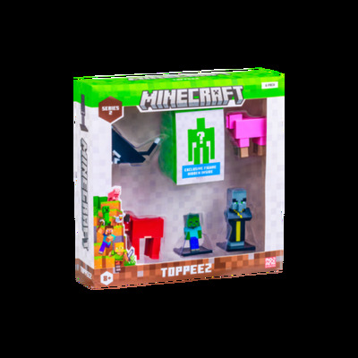 MINECRAFT 3D 6 CM FIGURE 6 PACK DELUXE BOX ASST nr.1 - Minecraft