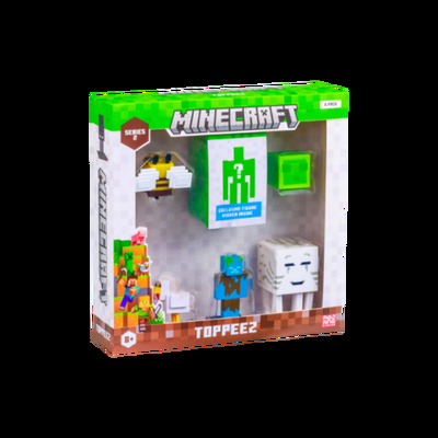 MINECRAFT 3D 6 CM FIGURE 6 PACK DELUXE BOX ASST Nr.2 - Minecraft