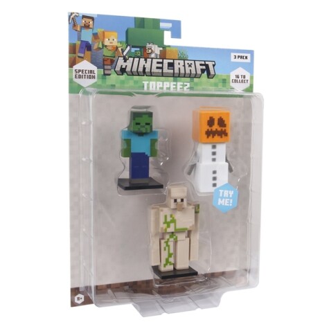MINECRAFT 3D SPECIAL EDITION FIGURE 3 PACK BLISTER