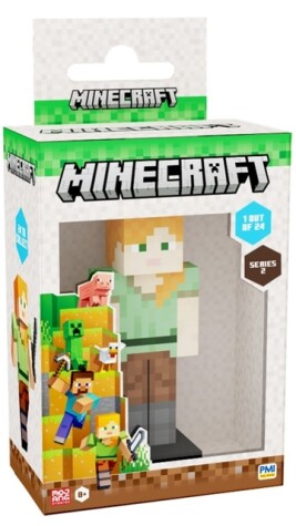 MINECRAFT 3D 6 CM FIGURE 1 PACK WINDOW BOX ASST