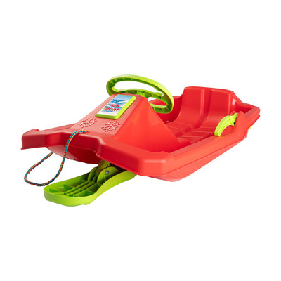 Akebrett med ratt Rødt akebrett - Uteleiker