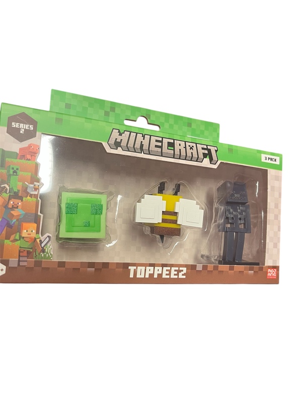 MINECRAFT 3D 6 CM FIGURE 3 PACK WINDOW BOX ASST