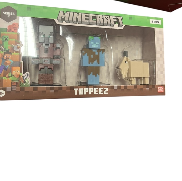 MINECRAFT 3D 6 CM FIGURE 3 PACK WINDOW BOX ASST