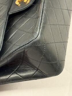 Chanel Double Classic Flap Small  Svart - Chanel