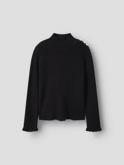 Name It Riatter Ls Knit Black - Name It
