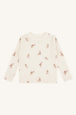 HCAbba Line Dancer ull/bambus trøye Off White  - Hust & Claire