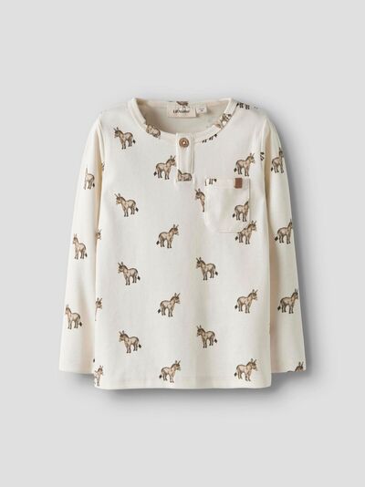 NMMLAYO SIO LS SLIM TOP LIL ATELIER Coconut Milk Donky - LIL`ATELIER