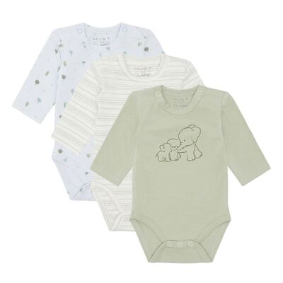 HCBase - Bodystocking 3 pk Green sage - Hust & Claire