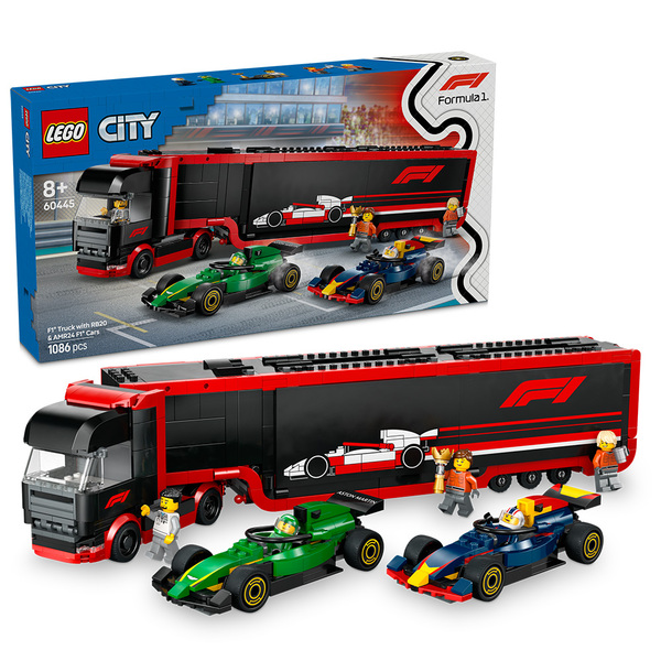 LEGO 60445 F1®-trailer med F1® RB20 og AMR24