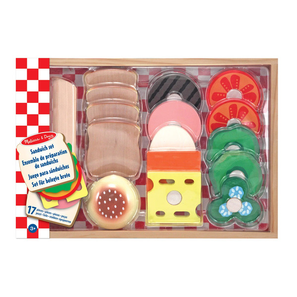 Lekesett Wooden Sandwich Making Play Set